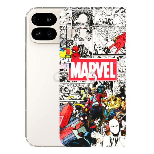 Google Pixel Phone Skins (All Models) - Marvel Colorful Comic - 3D Embossed Finish (L-64) Google Pixel 9 PRO FOLD