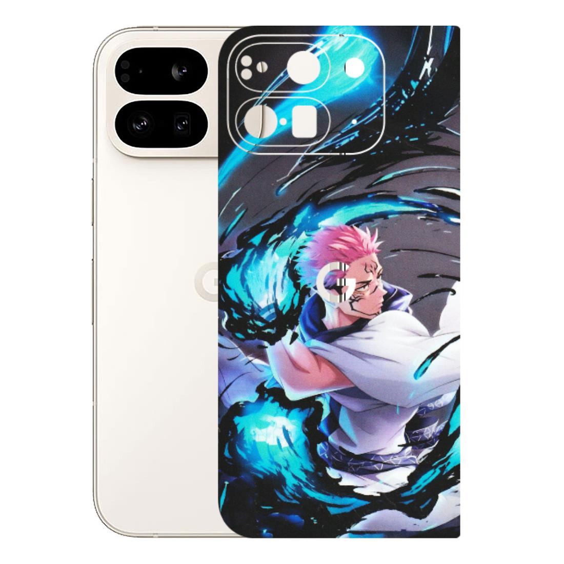 Google Pixel Phone Skins (All Models) - New Jujutsu Kaisen Grey Blue Anime - Matte Finish (M-127) Google Pixel 9 PRO FOLD