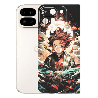Google Pixel Phone Skins (All Models) - Tanjiro Demon Slayer Anime - Matte Finish (M-158) Google Pixel 9 PRO FOLD