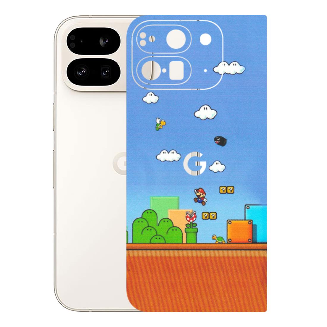Google Pixel Phone Skins (All Models) - Mario Game Scene - Matte Finish (M-24) Google Pixel 9 PRO FOLD
