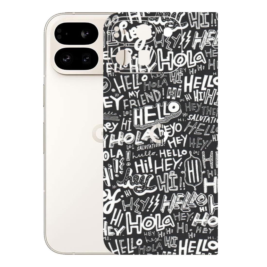 Google Pixel Phone Skins (All Models) - Hi Hello Doodles - Matte Finish (M-25) Google Pixel 9 PRO FOLD