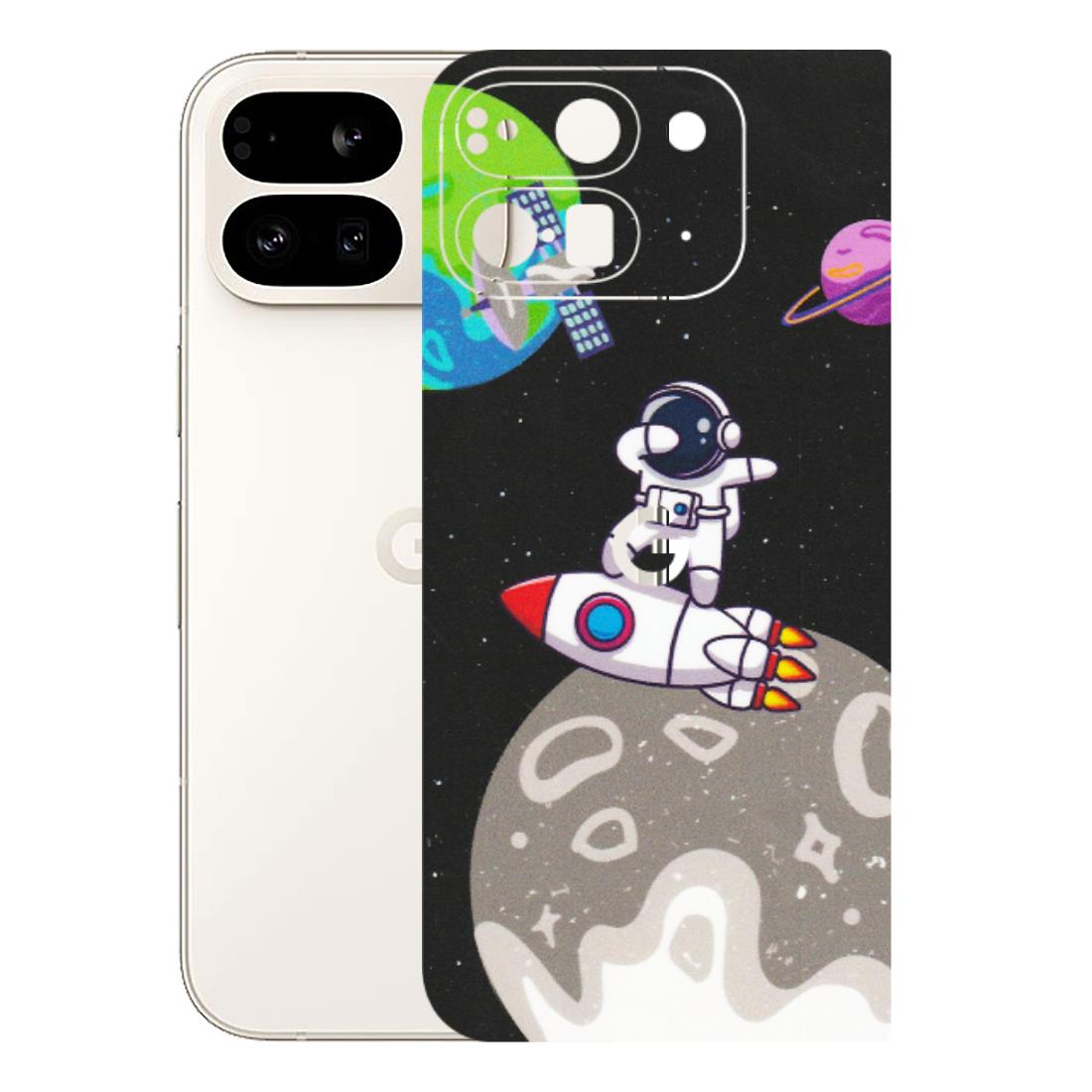 Google Pixel Phone Skins (All Models) - Astronaut Vibing Toon Running - Matte Finish (M-39) Google Pixel 9 PRO FOLD