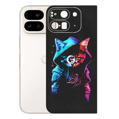 Google Pixel Phone Skins (All Models) - Cyberpunk Cat - Matte Finish (M-45) Google Pixel 9 PRO FOLD