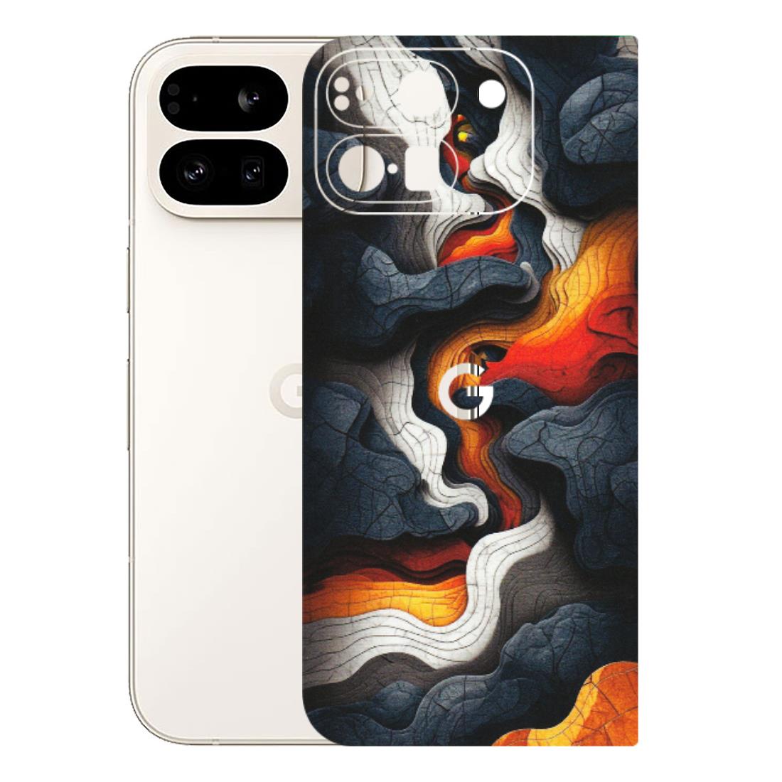 Google Pixel Phone Skins (All Models) - Abstract Volcanic Layers - Matte Finish (M-52) Google Pixel 9 PRO FOLD