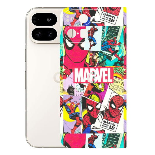 Google Pixel Phone Skins (All Models) - Marvel Comic Spiderman Grafitti - Matte Finish (M-72) Google Pixel 9 PRO FOLD