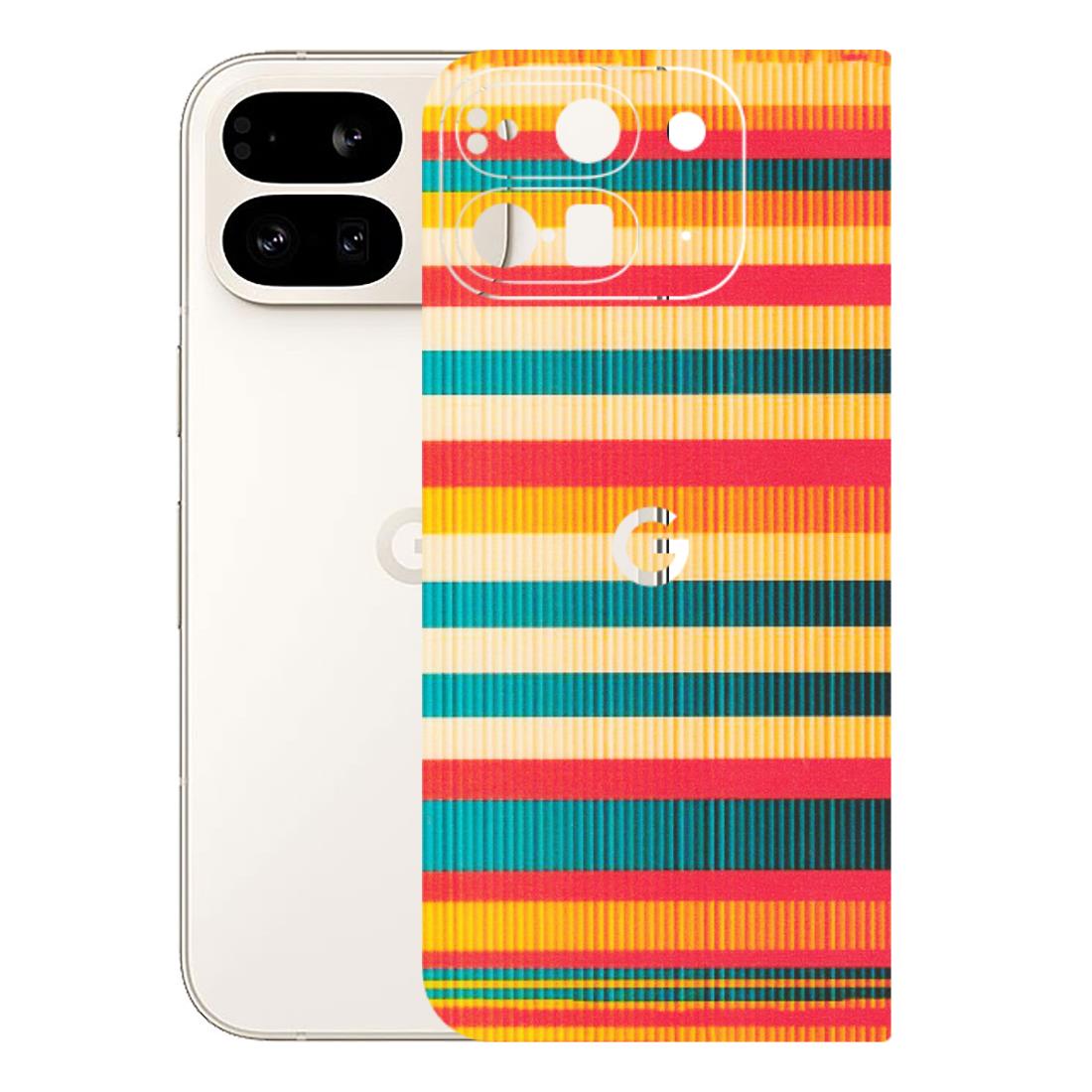Google Pixel Phone Skins (All Models) - Colourful Stripes Soothing Effect - Matte Finish (M-86) Google Pixel 9 PRO FOLD