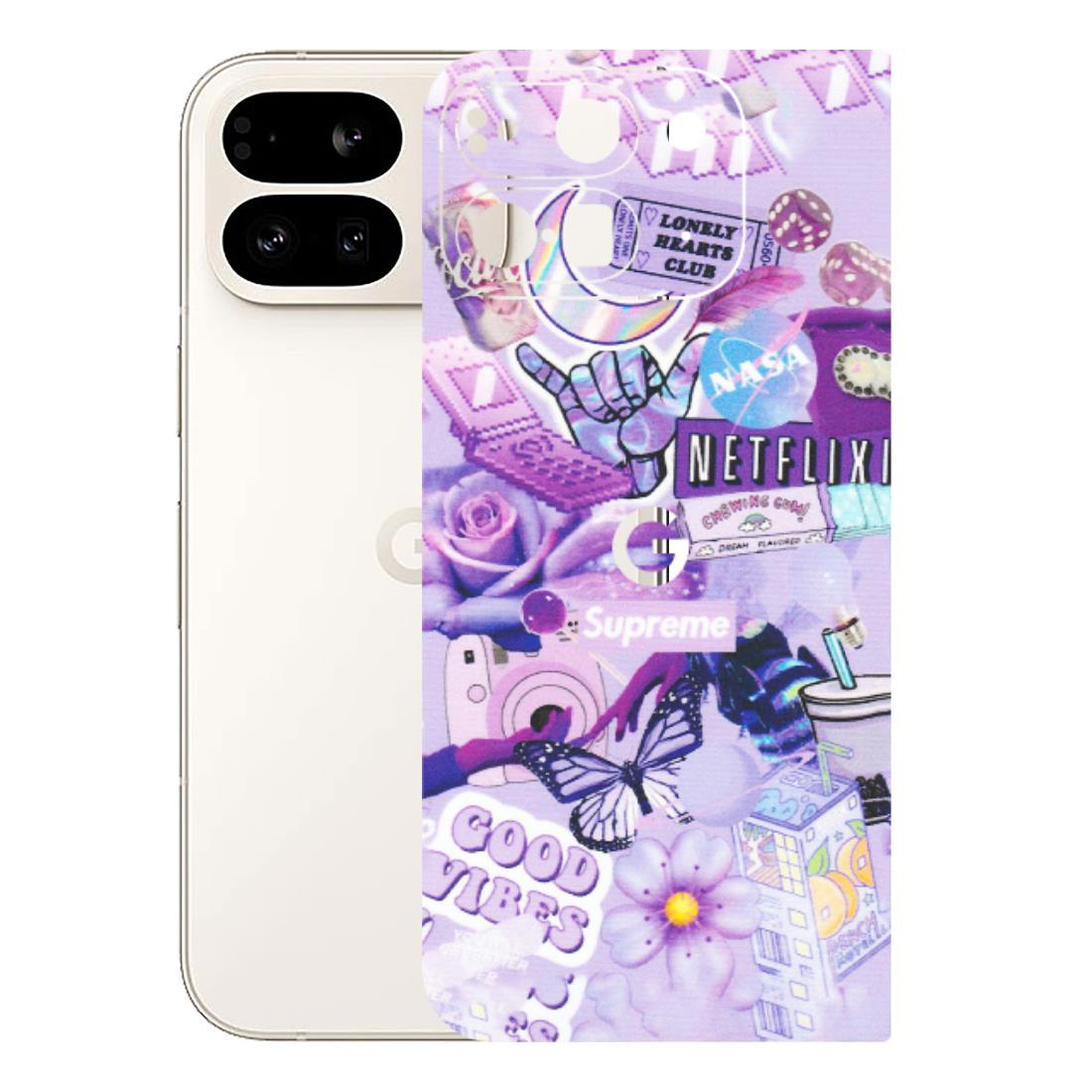 Google Pixel Phone Skins (All Models) - Supreme Purple Magic - Matte Finish (M-88) Google Pixel 9 PRO FOLD