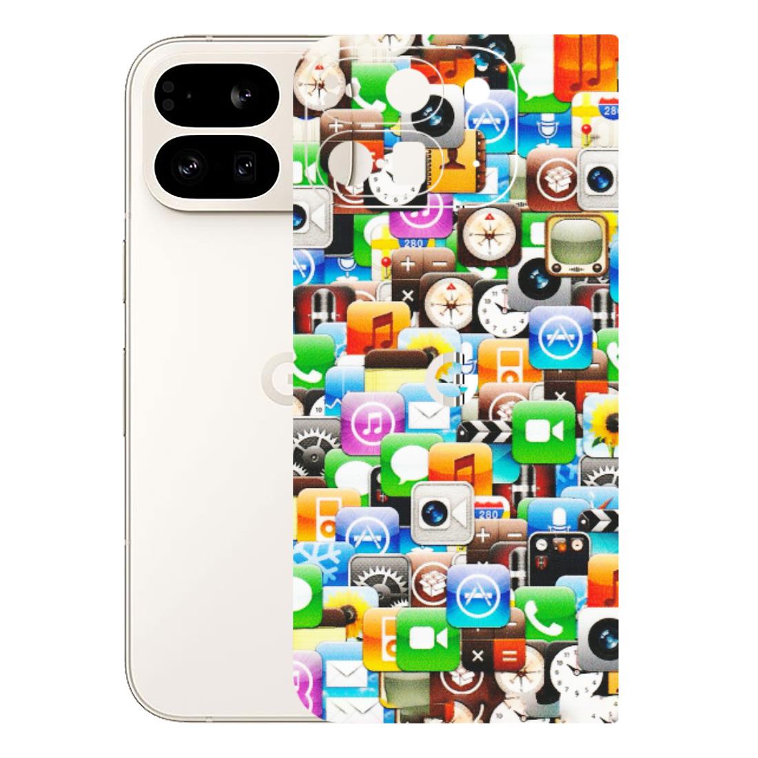 Google Pixel Phone Skins (All Models) - All Apple Icons - Matte Finish (M-93) Google Pixel 9 PRO FOLD