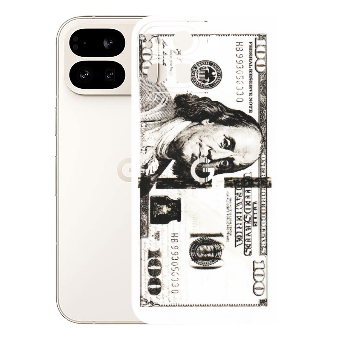 Google Pixel Phone Skins (All Models) - 100 Dollar Currency - Transparent Finish (T-01) Google Pixel 9 PRO FOLD