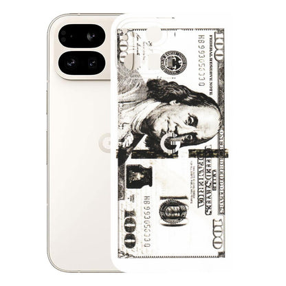 Google Pixel Phone Skins (All Models) - 100 Dollar Currency - Transparent Finish (T-01) Google Pixel 9 PRO FOLD