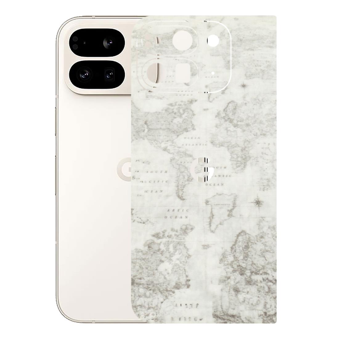 Google Pixel Phone Skins (All Models) - World Travel Map - Transparent Finish (T-04) Google Pixel 9 PRO FOLD
