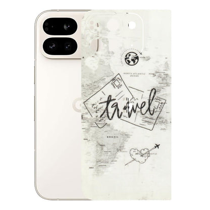 Google Pixel Phone Skins (All Models) - Travel Ticket - Transparent Finish (T-06) Google Pixel 9 PRO FOLD