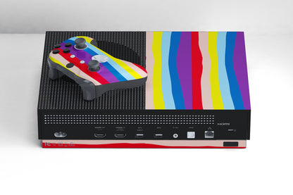 Xbox Series S Rainbow Wave Art Matte Finish Skin