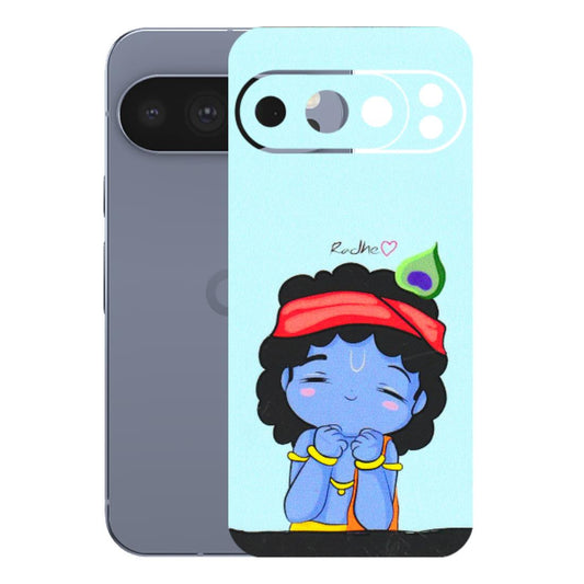 Google Pixel Phone Skins (All Models) - Radhe Radhe Cute Toon - 3D Embossed Finish (L-05) Google Pixel 10 Pro
