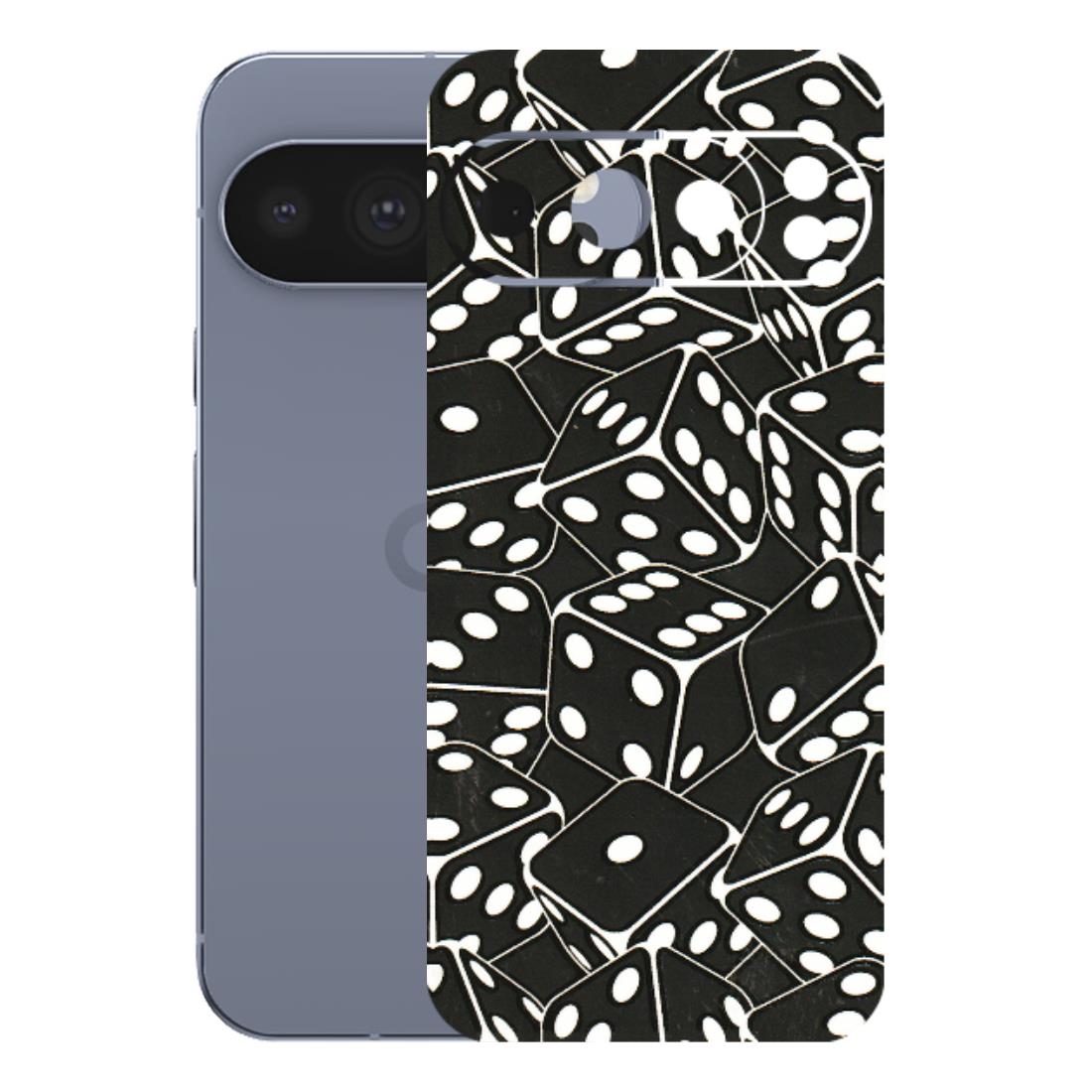 Google Pixel Phone Skins (All Models) - Big Black Dices - 3D Embossed Finish (L-106) Google Pixel 10 Pro