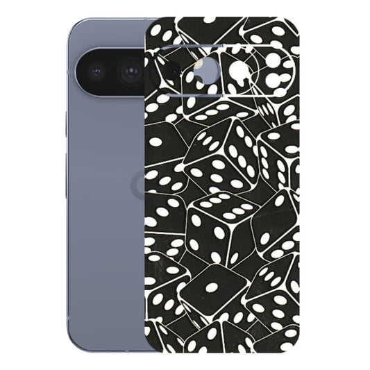 Google Pixel Phone Skins (All Models) - Big Black Dices - 3D Embossed Finish (L-106) Google Pixel 10 Pro