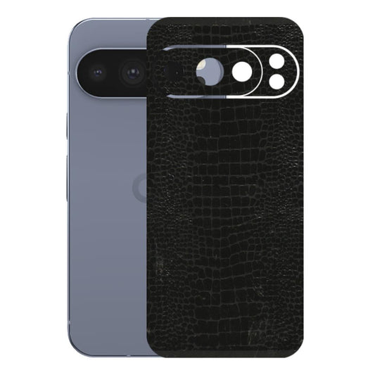 Google Pixel Phone Skins (All Models) - Snake Leather Black - 3D Embossed Finish (L-107) Google Pixel 10 Pro