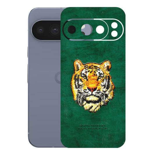 Google Pixel Phone Skins (All Models) - Leather Feel Tiger - 3D Embossed Finish (L-111) Google Pixel 10 Pro