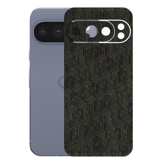 Google Pixel Phone Skins (All Models) - Black Abstract Pattern - 3D Embossed Finish (L-117) Google Pixel 10 Pro