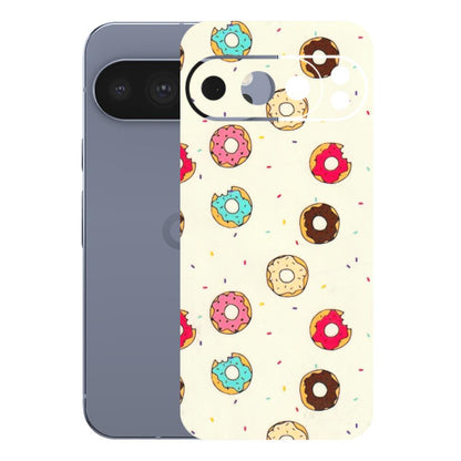 Google Pixel Phone Skins (All Models) - Mini Donuts Doodle Art - 3D Embossed Finish (L-122) Google Pixel 10 Pro