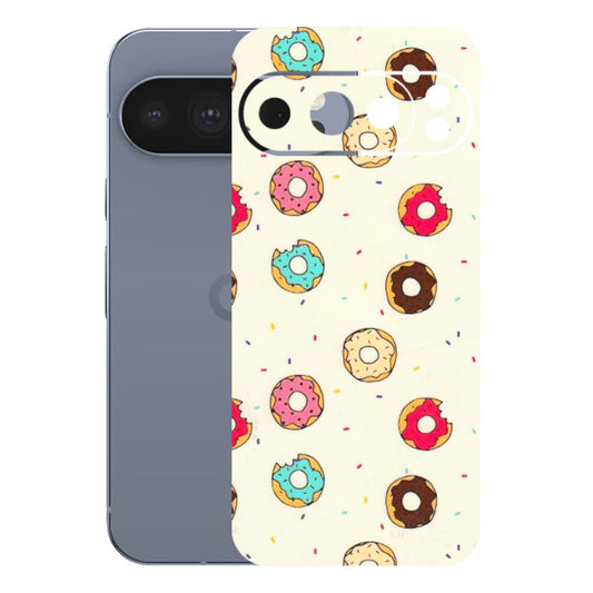 Google Pixel Phone Skins (All Models) - Mini Donuts Doodle Art - 3D Embossed Finish (L-122) Google Pixel 10 Pro