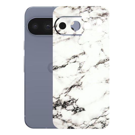 Google Pixel Phone Skins (All Models) - Black and White Marble Texture - 3D Embossed Finish (L-124) Google Pixel 10 Pro