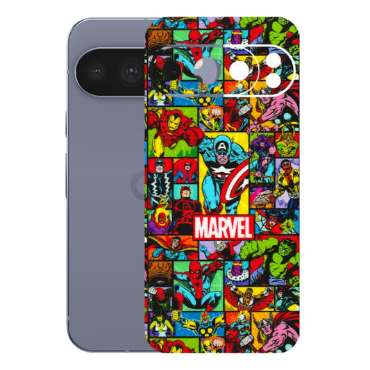 Google Pixel Phone Skins (All Models) - MARVELOUS Comic Characters - 3D Embossed Finish (L-129) Google Pixel 10 Pro