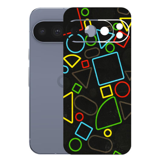 Google Pixel Phone Skins (All Models) - Black Shapes - 3D Embossed Finish (L-131) Google Pixel 10 Pro