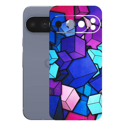 Google Pixel Phone Skins (All Models) - Cube Doodle - 3D Embossed Finish (L-141) Google Pixel 10 Pro