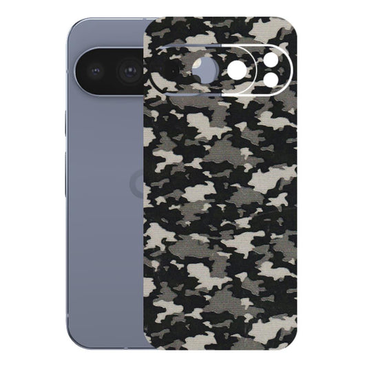 Google Pixel Phone Skins (All Models) - Black/Grey Camoflaunge - 3D Embossed Finish (L-142) Google Pixel 10 Pro