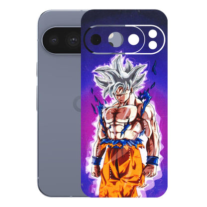 Google Pixel Phone Skins (All Models) - Goku Purple Anime - 3D Embossed Finish (L-147) Google Pixel 10 Pro