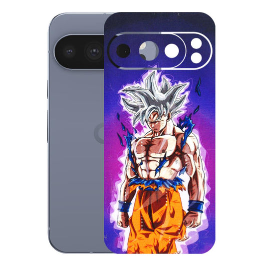 Google Pixel Phone Skins (All Models) - Goku Purple Anime - 3D Embossed Finish (L-147) Google Pixel 10 Pro