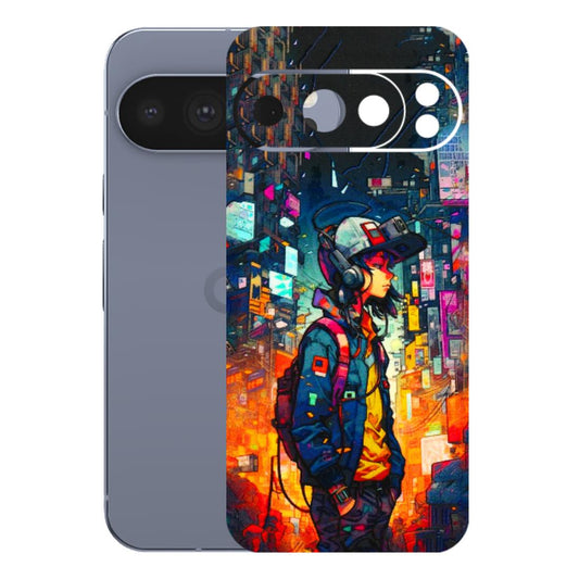 Google Pixel Phone Skins (All Models) - Street Anime Guy - 3D Embossed Finish (L-158) Google Pixel 10 Pro