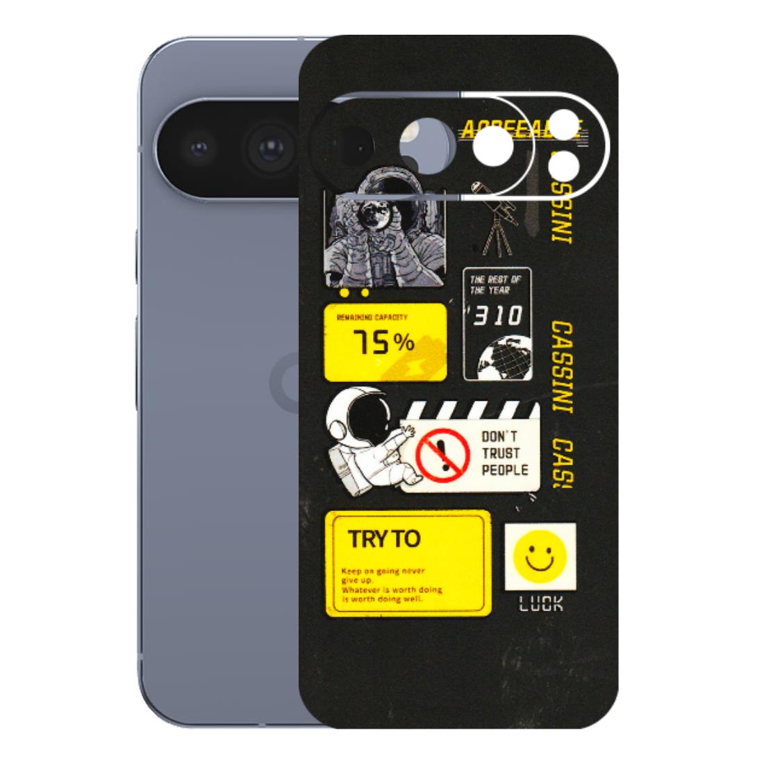 Google Pixel Phone Skins (All Models) - Black Cassini - 3D Embossed Finish (L-161) Google Pixel 10 Pro
