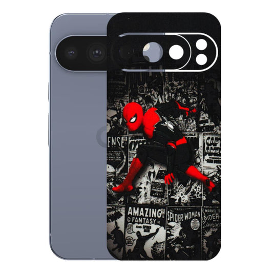 Google Pixel Phone Skins (All Models) - SpiderMan New - 3D Embossed Finish (L-162) Google Pixel 10 Pro