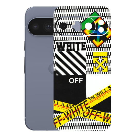 Google Pixel Phone Skins (All Models) - White Off Abstract - 3D Embossed Finish (L-172) Google Pixel 10 Pro