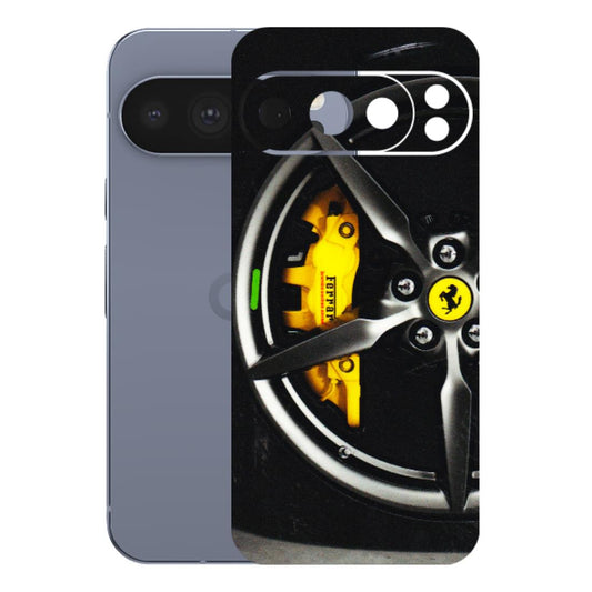 Google Pixel Phone Skins (All Models) - Ferrari Wheel Alloy - 3D Embossed Finish (L-173) Google Pixel 10 Pro