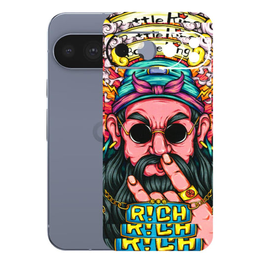 Google Pixel Phone Skins (All Models) - Battle King Dude Face - 3D Embossed Finish (L-178) Google Pixel 10 Pro