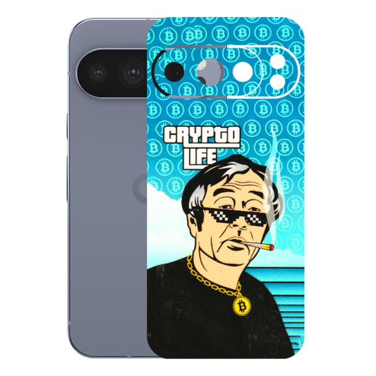 Google Pixel Phone Skins (All Models) - Crypto Thug Life - 3D Embossed Finish (L-179) Google Pixel 10 Pro