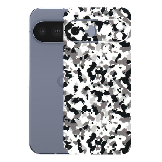 Google Pixel Phone Skins (All Models) - White Black Camouflage - 3D Embossed Finish (L-18) Google Pixel 10 Pro
