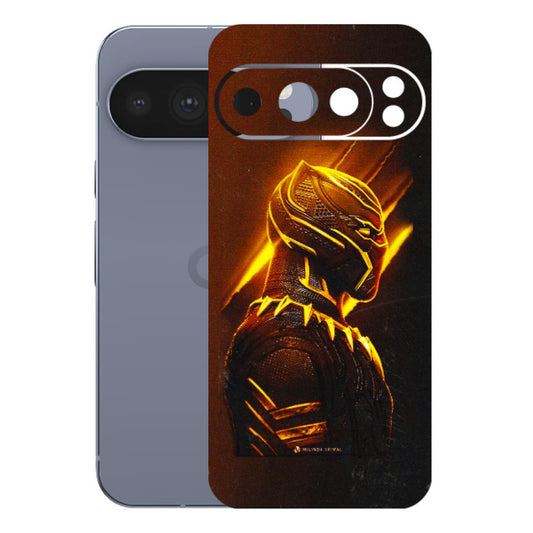Google Pixel Phone Skins (All Models) - Gold Black Panther - 3D Embossed Finish (L-181) Google Pixel 10 Pro