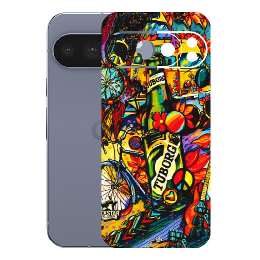 Google Pixel Phone Skins (All Models) - Cool Beer Bottle - 3D Embossed Finish (L-193) Google Pixel 10 Pro