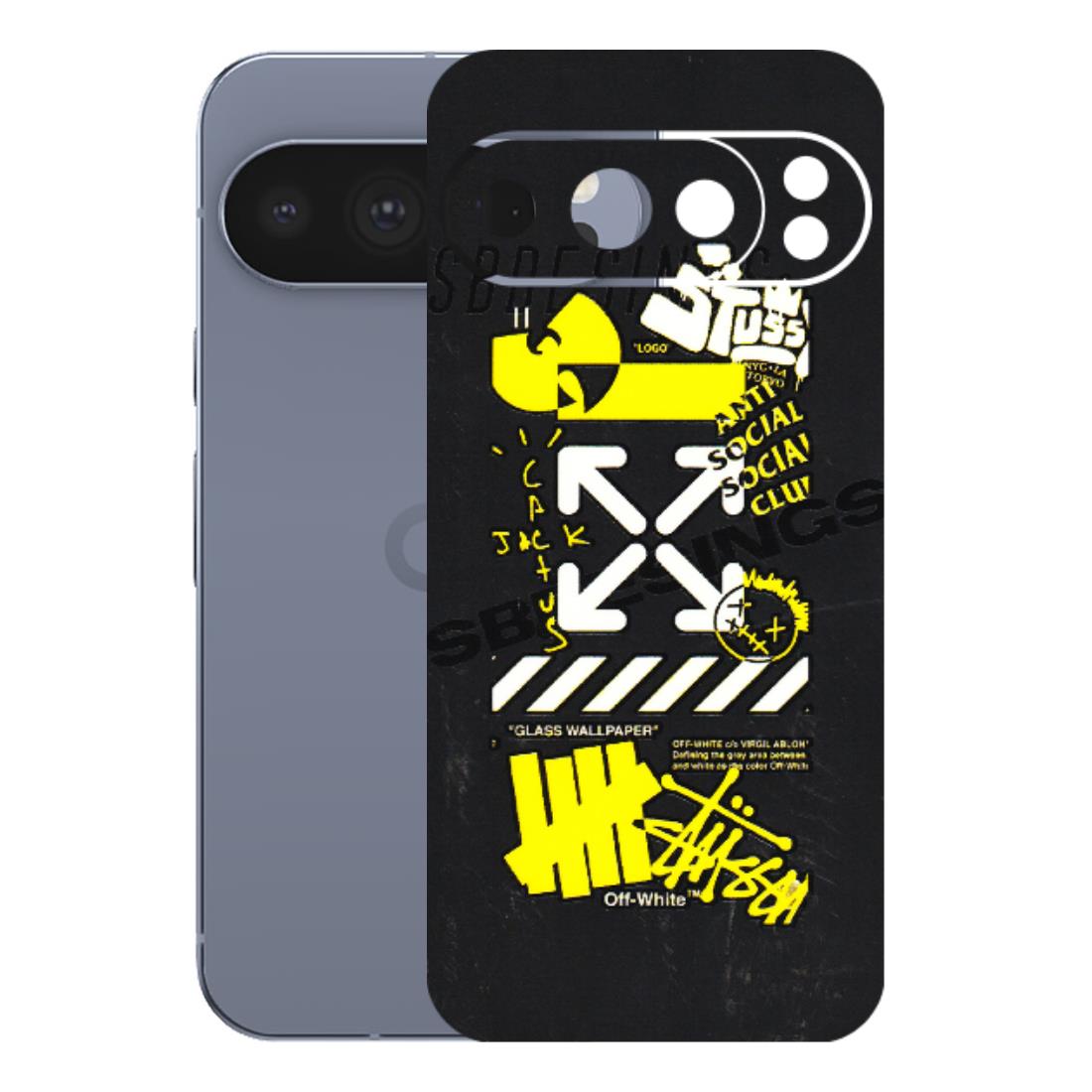 Google Pixel Phone Skins (All Models) - Anti Social Graffiti - 3D Embossed Finish (L-198) Google Pixel 10 Pro