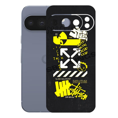 Google Pixel Phone Skins (All Models) - Anti Social Graffiti - 3D Embossed Finish (L-198) Google Pixel 10 Pro