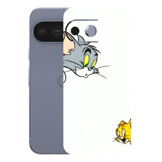 Google Pixel Phone Skins (All Models) - Cute Tom And Jerry - 3D Embossed Finish (L-220) Google Pixel 10 Pro