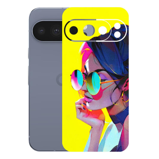 Google Pixel Phone Skins (All Models) - Bold Stylish Girl - 3D Embossed Finish (L-222) Google Pixel 10 Pro