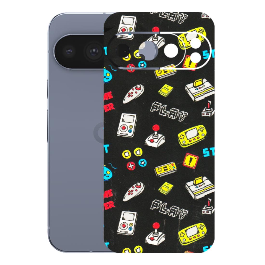 Google Pixel Phone Skins (All Models) - Gaming Doodles - 3D Embossed Finish (L-224) Google Pixel 10 Pro