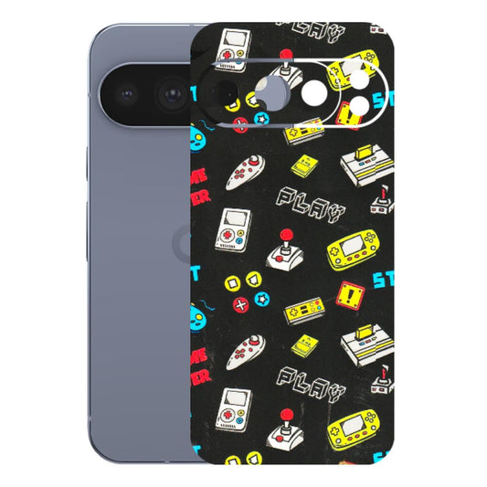 Google Pixel Phone Skins (All Models) - Gaming Doodles - 3D Embossed Finish (L-224) Google Pixel 10 Pro