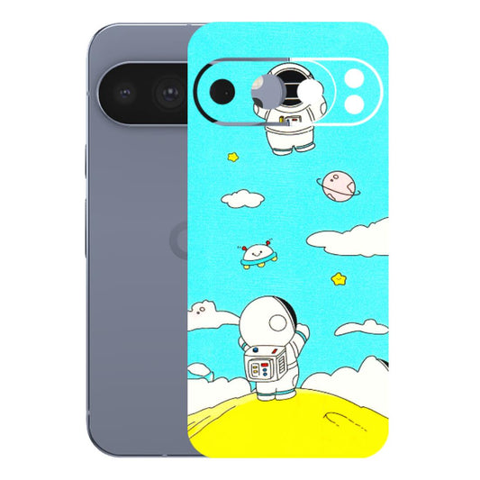 Google Pixel Phone Skins (All Models) - Blue Skies Astro Float - 3D Embossed Finish (L-230) Google Pixel 10 Pro