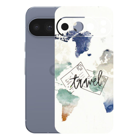 Google Pixel Phone Skins (All Models) - Travel The World - 3D Embossed Finish (L-232) Google Pixel 10 Pro